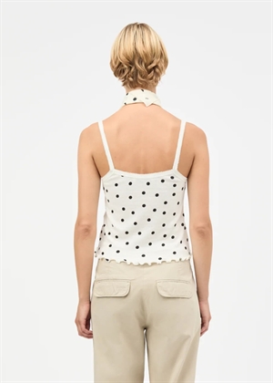 Trilla pointella top Dot Aop Vanilla Ice Mads Nørgaard 